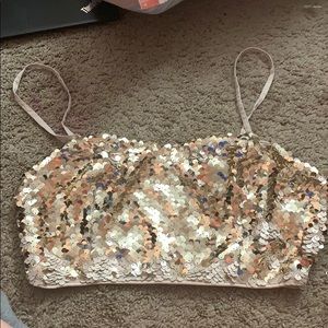 Sequin Crop Top